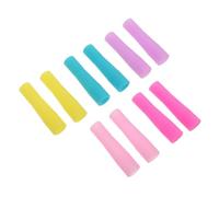 MUSISALY 10pcs Silicone Cuticle Nipper Covers with Long Spiral Design, Reusable Shockproof Scissor Sleeve Protector for Manicure Tools, Secure Fit for Storage and Travel