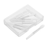 MUSISALY 10pcs Silicone Lip Brush Lipstick and Lip Gloss Application Mini Travel Applicators with Box for Easy Storage and Cleanliness