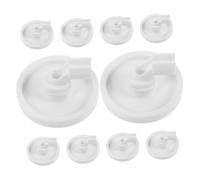 MUSISALY 10pcs Washing Machine Racks Wheels Dishwasher Lower Rack Kit Diy Repair Parts Plastic Replacement