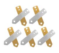 MUSISALY 10Pcs Zinc Anode Strips and Copper Anode Sheets for Fruit Battery Power Experiments, Laboratory Electrode Materials with 5 Zinc and 5 Copper Electrodes for Scientific Use