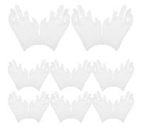 MUSISALY 12 Pairs Working Cotton Gloves Fingerless White Cotton Gloves Moisturizing Easy Operation Simple Look Classic Color for Work and Formal Occasions