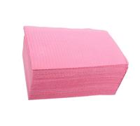 MUSISALY 125pcs Disposable Pink Nail Table Mat Made of Wood Pulp, Sturdy and Tear-Resistant, Protects Surfaces from Spills and Stains, for Personal Use and Tattoo Supplies