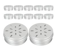 MUSISALY 12pcs Dog Scent Training Boxes 60ml Aluminum Small Containers for Scent Work Release Excess Energy and Ease Emotional Pressure and Nose Work Exercises