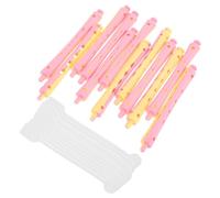 MUSISALY 12pcs Flexible Plastic Hair Rollers Perm Rods Small Wave Curlers for Women Short and Long Hair Salon and Home Use Cold Perm Curling Tools