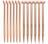 MUSISALY 12pcs Heart Metal Ballpoint Pen, Creative Writing | Smooth Writing, Portable Metal Design, Diary Sketching Use, Easy Carry, Creative Heart Shape