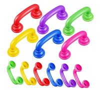 MUSISALY 12pcs Kids Whisper Phones Toy Set, Plastic Toddler Telephone Receivers for Speech Therapy, Classroom and Home Use, Multi-Color Abs Material, Early Learning and Language Development Tools