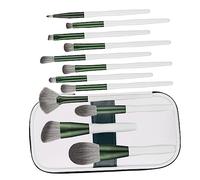MUSISALY 12pcs Makeup Brush Set Professional Foundation and Eyeshadow Brushes Soft Synthetic Bristles for Women, Includes Travel Bag, Suitable for Cosmetics Application