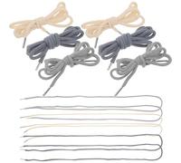 MUSISALY 12Pcs Replacement Hoodie Strings Drawstring Cord for Pants Waist Tightener Multi-Color Rope Laces Suitable for Sweatpants and Hoodies in Gray Blue, Light Gray, and Cream