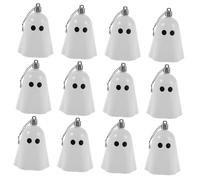 MUSISALY 12pcs Scary Wall Decor Halloween Ornaments Ghost Decor White Resin