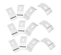 MUSISALY 12pcs Soft Gauze Curtain Top Code Blinds Curtain Rod Kwikhang No Drill Rod Support Roller Shade Silver Metal