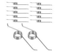 MUSISALY 12pcs Stainless Steel Trash Can Lid Spring Replacement, 150° Angle 4-coil Torsion Spring for Smooth Opening and Closing, Efficient Garbage Bin Lid Repair for Kitchen and Office Use