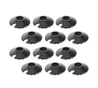 MUSISALY 12pcs Trekking Pole Baskets Replacement Ultralight Weight Plastic Hiking Pole Accessories Fit 14mm Hole Seamless Adjustment for Outdoor Mountaineering
