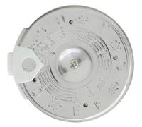 MUSISALY 13-hole Circular Pitch Pipe for Musicians with Easy Adjustment of Pitch and Tone, Silver Mouth-blown Design Made of Abs and Iron, Tuning Accessory for Accurate Music Performance