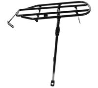 MUSISALY 14-inch Bicycle Rear Rack and Backseat Frame for Folding Bike Sturdy Rear Cargo Carrier Suitable for Lithium Electric Bikes with Cushion for Passenger and Luggage Transport