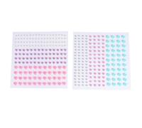 MUSISALY 14 Sheets Sheets Acrylic Stickers DIY Scrapbook Decoration Set with Self-Adhesive Back and Multi-Shape Crystal Art for Creative Crafting