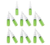 MUSISALY 15pcs Refillable Nasal Spray Bottles with Green Pet Material Sub Containers for Travel Cosmetic Perfume and Liquid Storage Convenient for Easy Packing