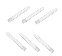 MUSISALY 15pcs Reusable Eyelash Wand Tubes Portable Makeup Brush Organizer Clear Plastic Test Tubes for Eyelash Brushes Travel-friendly Storage for Makeup Application