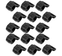 MUSISALY 15pcs Tent Pole Connection Hooks Tent Pole Hooks Plastic Sturdy Secure Connection Easy to Carry Black Camping Gear Hanger for Hikes and Garages