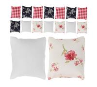 MUSISALY 16pcs Scale Tiny Sofa Cushions Lightweight Miniature Accessories for Doll House Decor Roleplaying and Educational Use in Bedroom and Living Settings