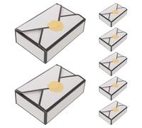 MUSISALY 16pcs Vintage European Style Paper Candy and Treat Boxes with Envelope Shape for Weddings Anniversaries Desktop Sweet Protection