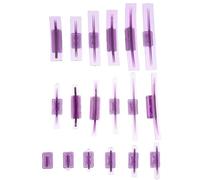 MUSISALY 18 Pcs Purple Glue Puller Tabs Body Dent Remover Kit for Paintless Small and Hail Damage Removal Tools for Automotive Panel Pulling