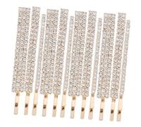 MUSISALY 18pcs Rhinestone Bobby Pins Alloy Hairpin Clips Sparkly Bangs Barrette Side Hair Clips for Women Bridal Wedding Styling Accessories Glamorous Design