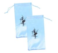 MUSISALY 1pair Ballet Shoe Storage Bag for Women Lightweight Dance Shoe Pouch for Practice and Competitions Spacious Satin Organizer for Girls Dance Classes Travel-Friendly Design