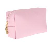 MUSISALY 1pc Square Pu Makeup Bag Large Capacity Handbag for Women Cross-Pattern Design for Cosmetics Toiletries Travel and Daily Use for Female Friends