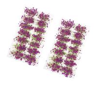 MUSISALY 2 Boxes DIY Miniature Flower Cluster Sand Table Decor with High Temperature Resistant Vegetation Groups for Micro Landscape Model Building