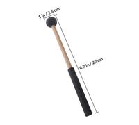 MUSISALY 2 Pairs Marimba Drum Mallets with Handle, Percussion Accessories for Beginners and Students, Classic Wooden Xylophone Mallets in Black and Blue for Music Performance
