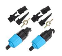 MUSISALY 2 Set Sup Pump Adapters for Inflatable Paddle Boards and Kayaks Leakproof Air Valve Connectors with Fast Inflation Multifunctional Sup Compressor and Boat Pump Hose Converter Blue