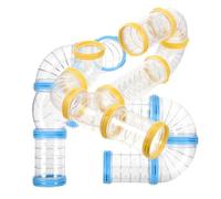 MUSISALY 2 Sets DIY Cage Tunnel for Hamsters and Small Animals, Pp Tube with Reinforced Tunnel Mouth Design, Suitable for Indoor Use and Can Bear Weight of Ordinary Pets
