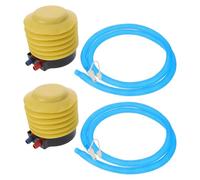 MUSISALY 2 Sets Manual Foot Pump for Balloons and Exercise Balls, Air Inflator Kit with Plugs and Remover, Designed for Outdoor Activities and Pool Accessories, Single Cylinder Operation