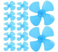 MUSISALY 20pcs 60mm Blue Miniature Fan Blades with 1.5mm Hole for DIY Model Airplanes, Small Plastic Propellers for Science Experiments and Craft Projects