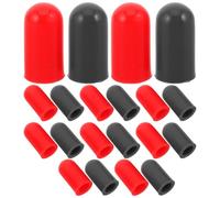 MUSISALY 20pcs Drum Mute Tips for Drumsticks, Silicone Drumstick Head Covers, Noise Cancelling Practice Tool for Acoustic Drums, Protects Drumheads & Sticks
