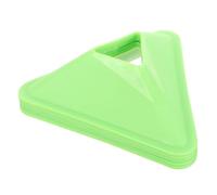 MUSISALY 20Pcs Green Triangle Soccer Training Cones Set - Plastic Exercise Disc Markers for Football, Basketball Agility Practice, Sports Training Obstacle Pylons