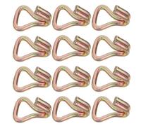 MUSISALY 20pcs Heavy Duty Cargo Net Anchors with J Hooks for Truck Tie Down Straps Anti-slip Car Tie Straps Hooks Scratch-resistant for Secure Load Binding