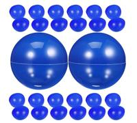 MUSISALY 20pcs Hollow Raffle Balls Blue Plastic Prize Draw Spheres for Party Games and Team-based Events with Organizational Aid and Group-friendly Design