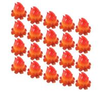 MUSISALY 20Pcs Mini Resin Campfire Model Micro Bonfire Figurine for Dollhouse Decoration, Realistic Bonfire Display Sculpture for Home Décor and Creative Miniature Scenes