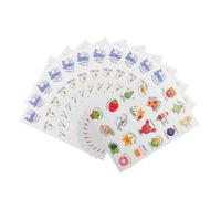 MUSISALY 20Pcs Motivational Teacher Stickers for English Reward Decals with Fun Fruit and Animal Designs Non-Toxic Adhesive Stickers for Classroom Behavior and Achievement
