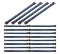 MUSISALY 20pcs Purse Hardware Flex Spring Closure Frame Bar Heavy-duty Manganese Steel Snap-shut Clasp for DIY Handbag Wallet Eyeglasses Case Sewing Projects