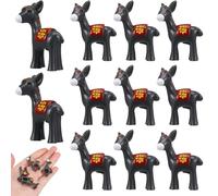 MUSISALY 20pcs Resin Donkey Figurines Miniature Cartoon Style Adorable Creative Lawn Landscape Decor Doll House Decoration Car Ornament