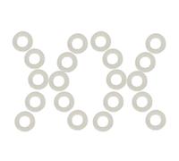 MUSISALY 20pcs Trumpet Felt Pads Sturdy Felt Washers White Material with Protective Effect and Easy to Store for Musical Instrument Accessories