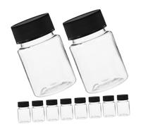 MUSISALY 24pcs 30ml Wide Mouth Sampling Bottles Black Screw Caps Reagent Vials for Oil and Liquid Storage Leak-Proof Empty Containers for Laboratory Home and Travel Use
