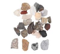 MUSISALY 24pcs Rock Collection Box with Mineral Stone Specimens for Geology Teaching and Hands-on Learning, Stone Material with Sturdy Box Design, for Students and Collectors