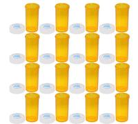 MUSISALY 25pcs Empty Medicine Bottle Pill Bottle Storage 8 Drams Pp Proof Moisture and Sunlight Protection Travel Pill Container for Medicine and Supplements