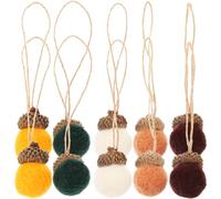 MUSISALY 25pcs Felt Acorn Ornaments Simulation Acorn Decorations for Christmas Tree Fireplace and Holiday Home Decor Small Hanging Decorations for Autumn and Themes