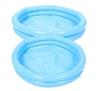 MUSISALY 2pairs Inflatable Footbath Pool Foot Spa Tub Foot Soaker Portable Baths for Spa Supplies Foldable Soaking Basin Pump Set Random Color