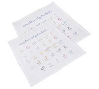 MUSISALY 2pcs Arabic Number and Alphabet Posters for Educational Preschool Wall Art with Colorful Letters and Numerals Bright Learning Decor for Bedrooms and Playrooms