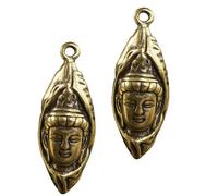 MUSISALY 2pcs Brass Retro Pendant Key Adornment with Fine Workmanship for DIY Adornments and Spiritual Accessories